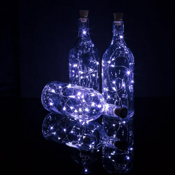 USB LED Fairy Light Cork Lamp Wine Bottle Stopper Night Lights 